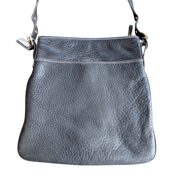 Coach Black Pebbled Leather Vintage Crossbody Messenger Handbag - Picture 4 of 16